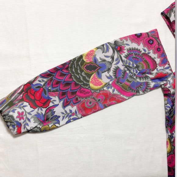 asos floral paisley print cold shoulder top-g2 - Picture 6 of 8